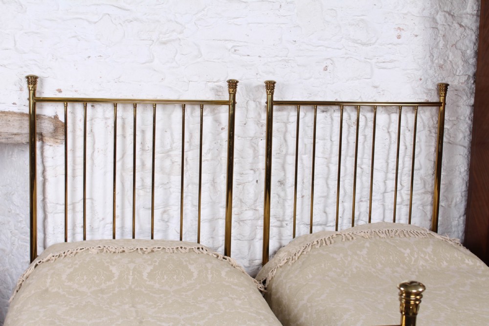 Very nice pair of simple Victorian all brass beds View VI
