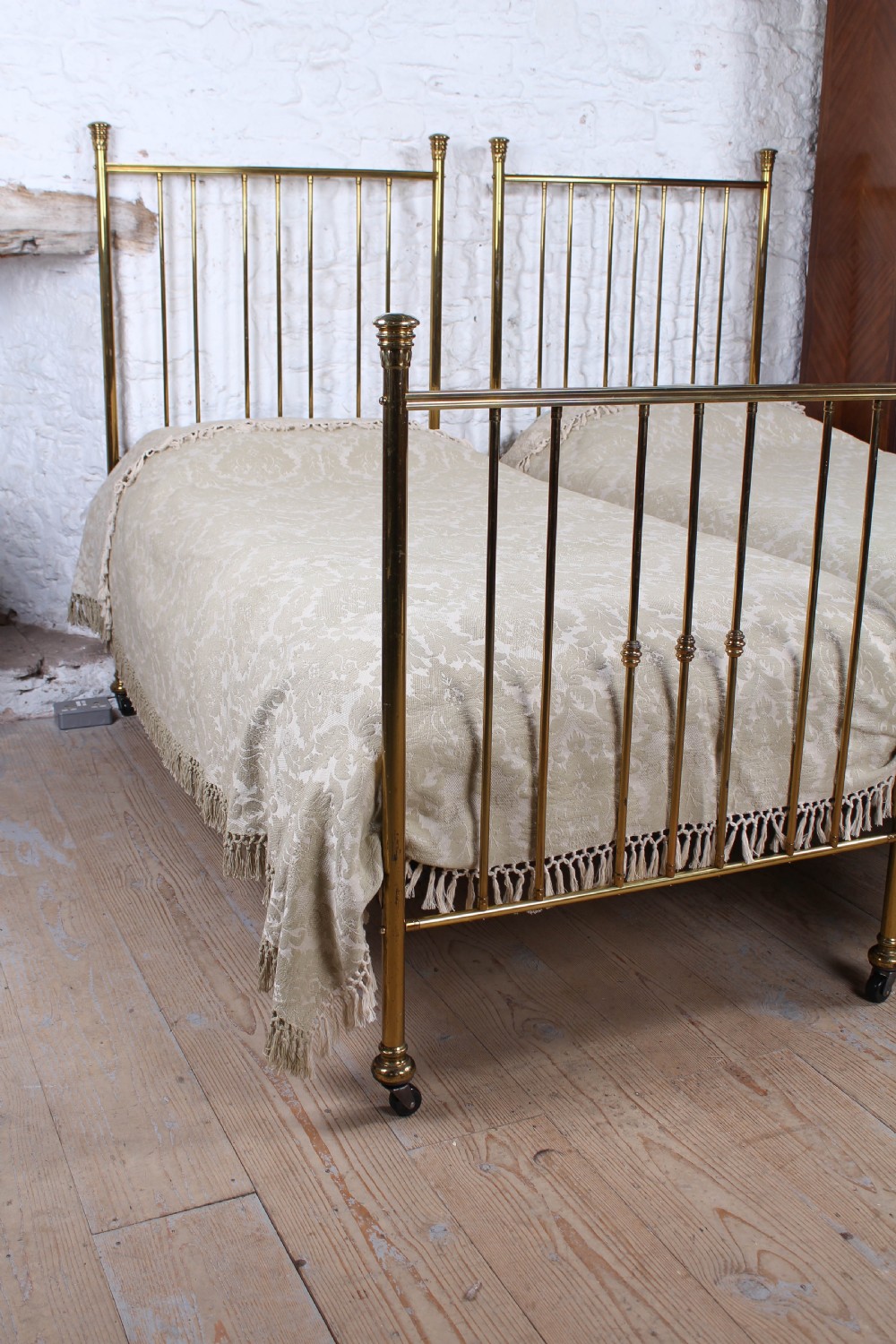 Very nice pair of simple Victorian all brass beds View VIII