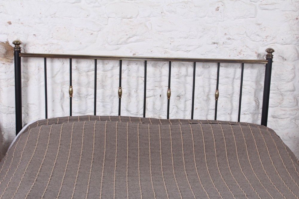 Super elegant and individual Edwardianking size brass and iron bed  View VII