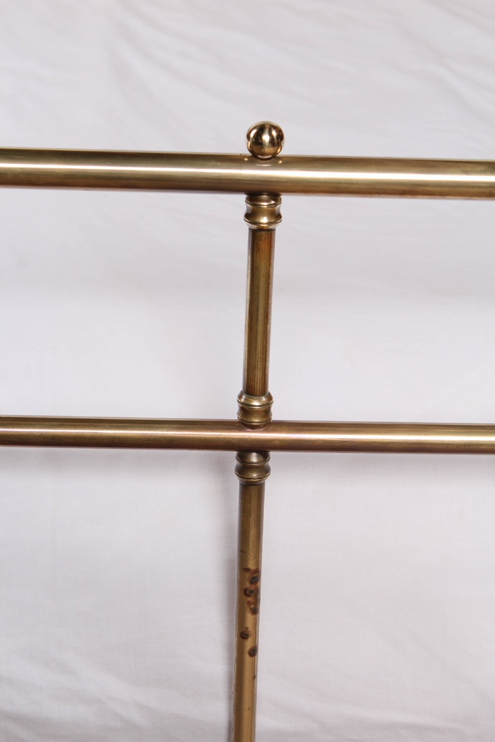 Original naturally aged simple classic Victorian all brass  king size bed  View VII