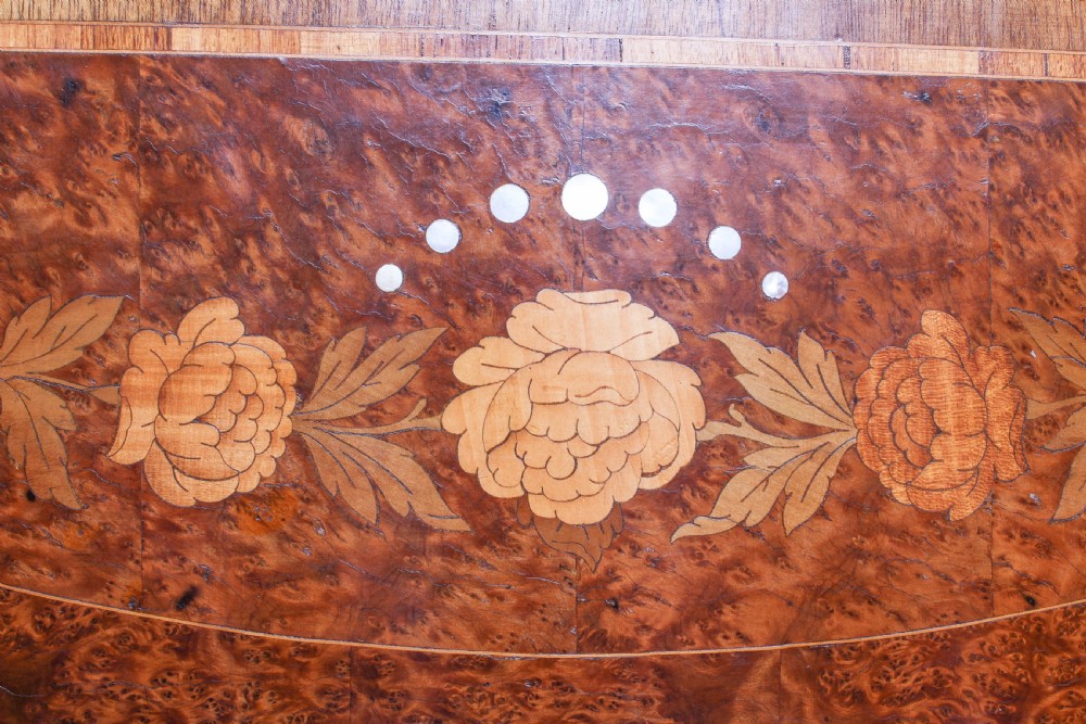 Beautiful marquetry detail French king size bed View V