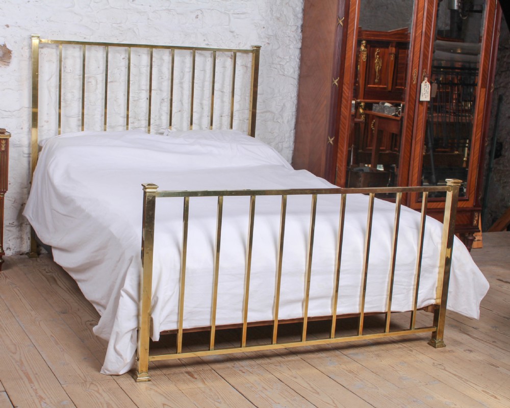 Lovely simple all brass french king size bed