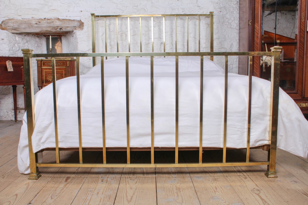 Lovely simple all brass french king size bed View II