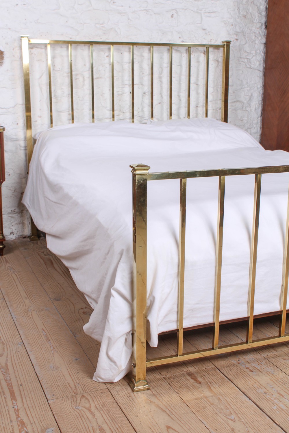 Lovely simple all brass french king size bed View V