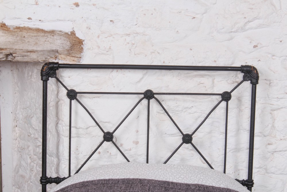 Lovely hand finished pair of single iron no end beds (can be joined)  View II