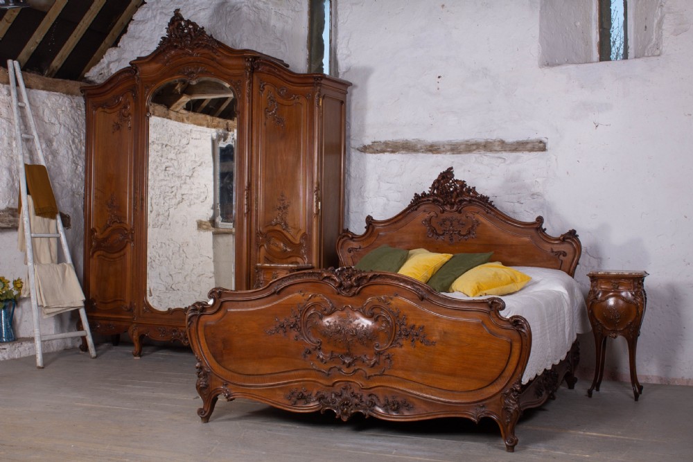 Incredible  rare Louis XV style bedroom suite with super king size bed View II