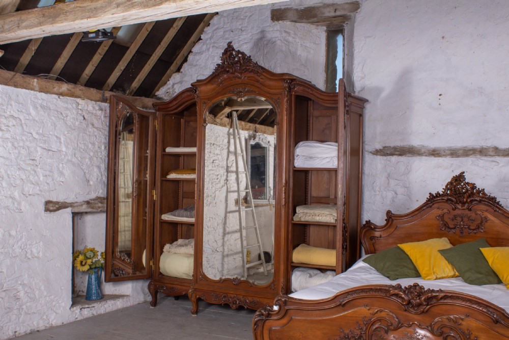 Incredible  rare Louis XV style bedroom suite with super king size bed View III