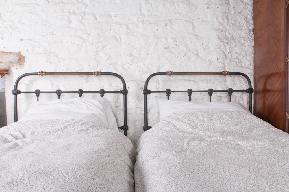 Lovely pair of single Victorian single beds (can be joined)  View IV