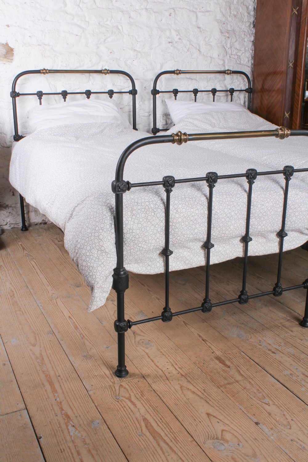 Lovely pair of single Victorian single beds (can be joined)  View V