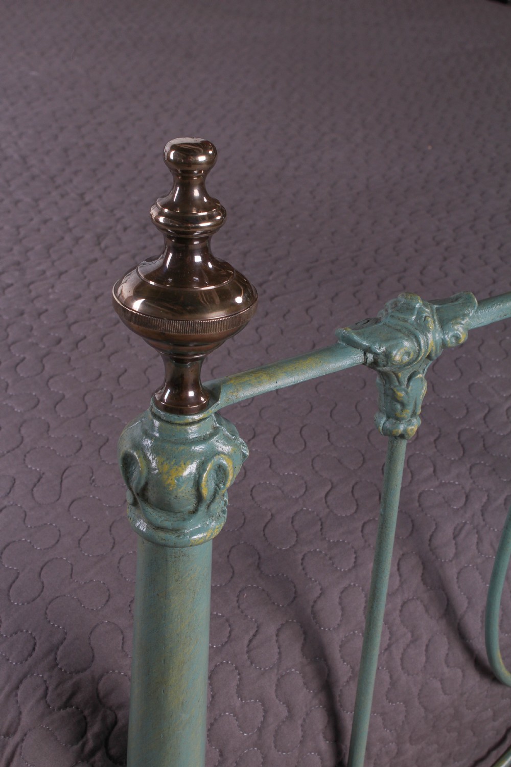 Absolutely lovely King size brass and iron bed by Winfield and Co View IV