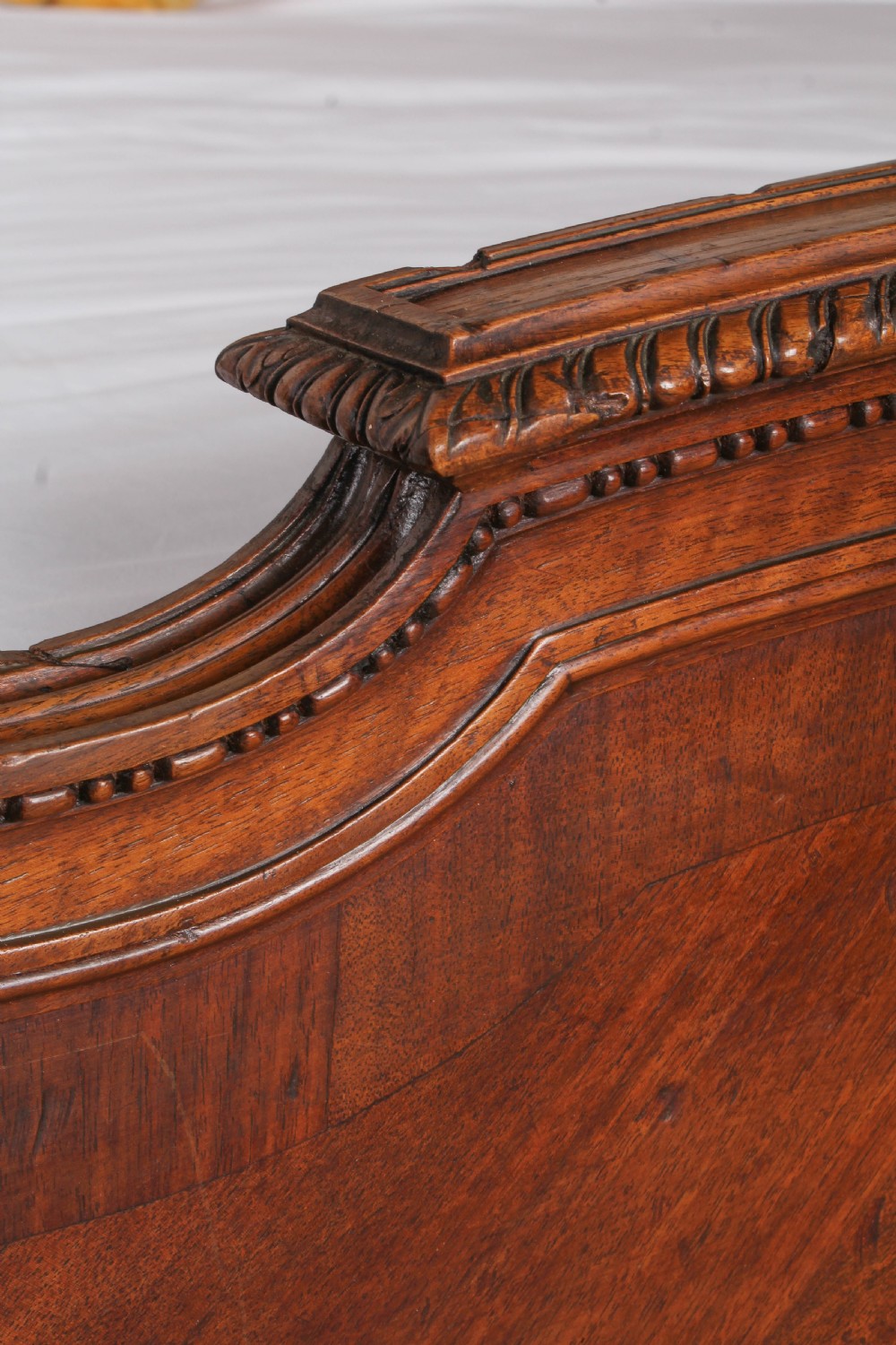Spectacular walnut Louis XV style king size bed  View IV