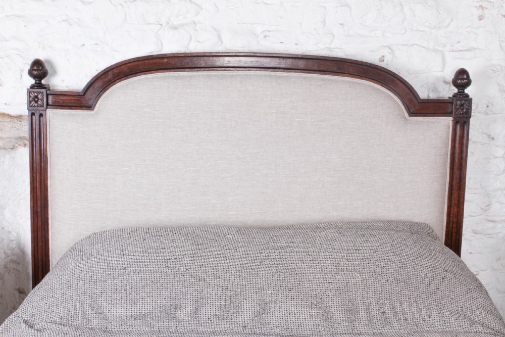Very handsome king size Empire style newly upholstered bed View VII