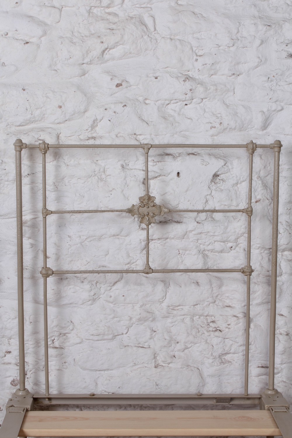 Very early Victorian small single iron no end bed  View II