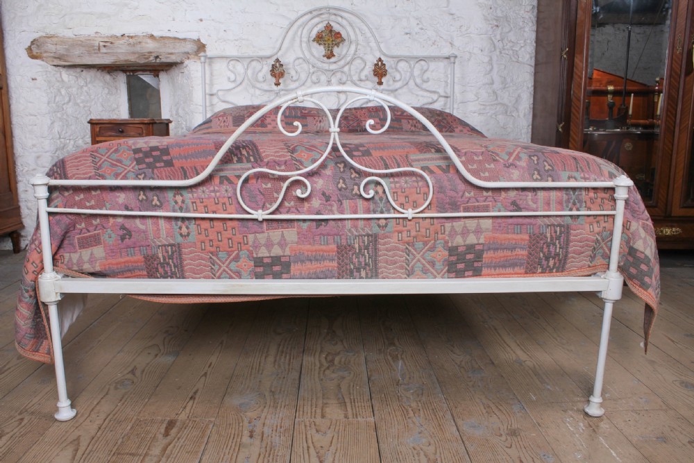 Very pretty forged iron Portuguese king size bed View III