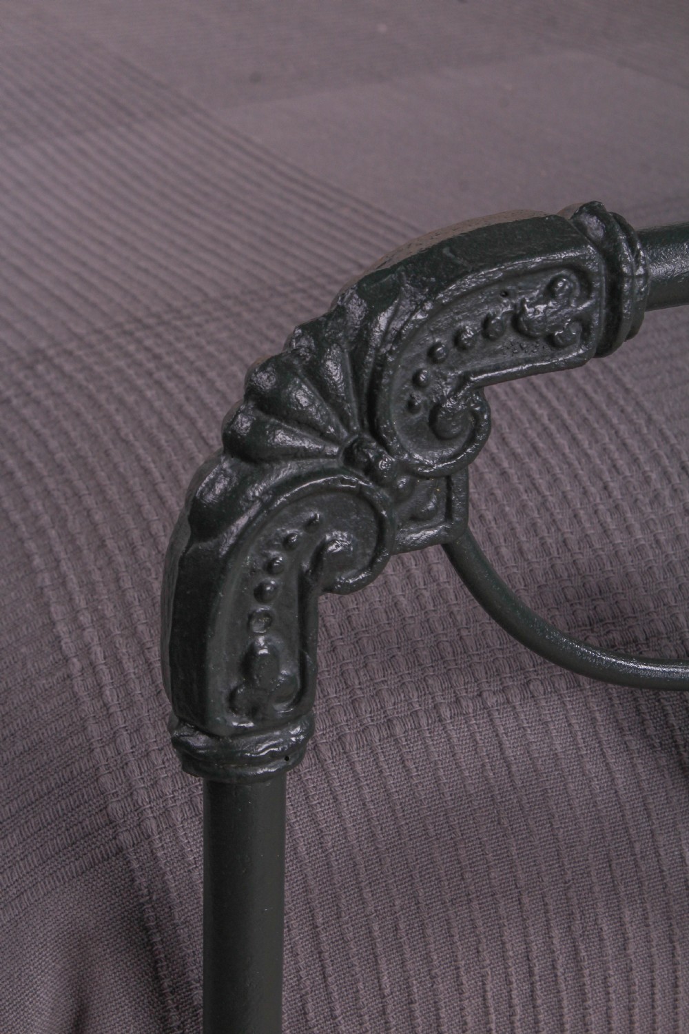 Pleasingly simple 5Ft  Spanish iron king size bed View II