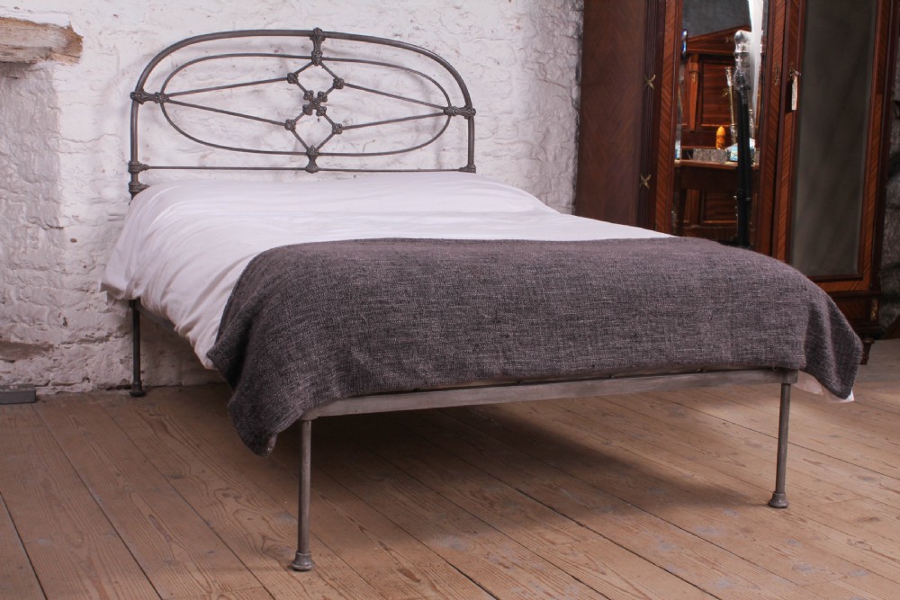 Attractive all iron Irish no end double bed