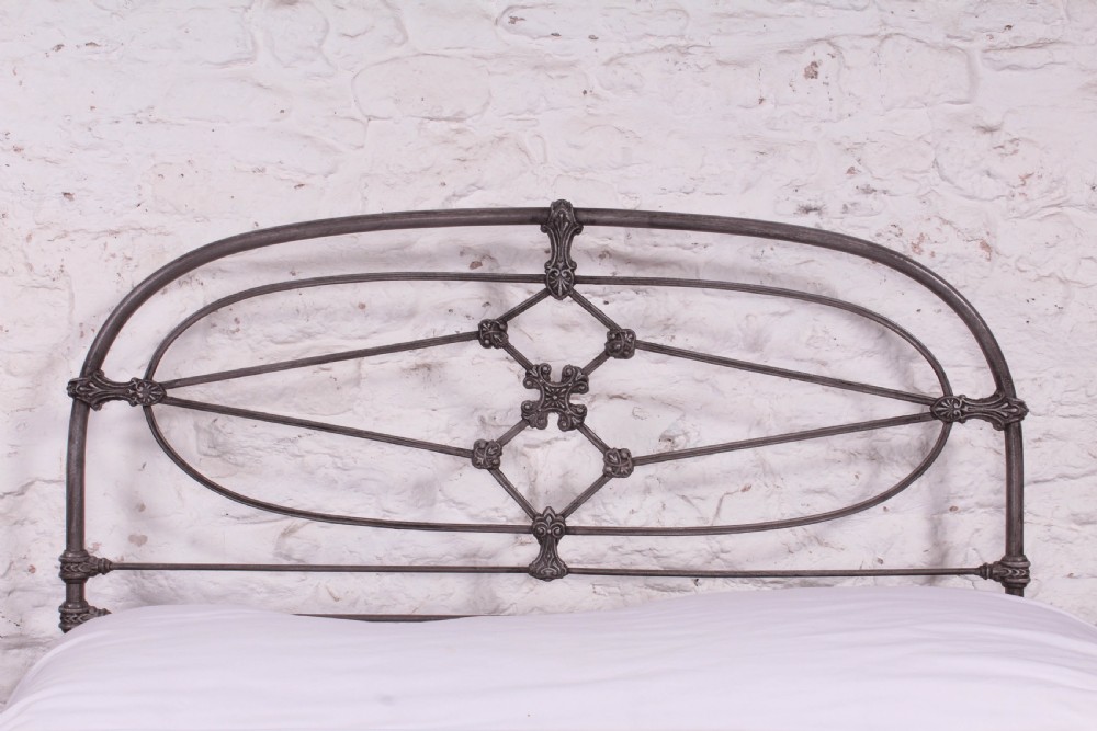 Attractive all iron Irish no end double bed View II