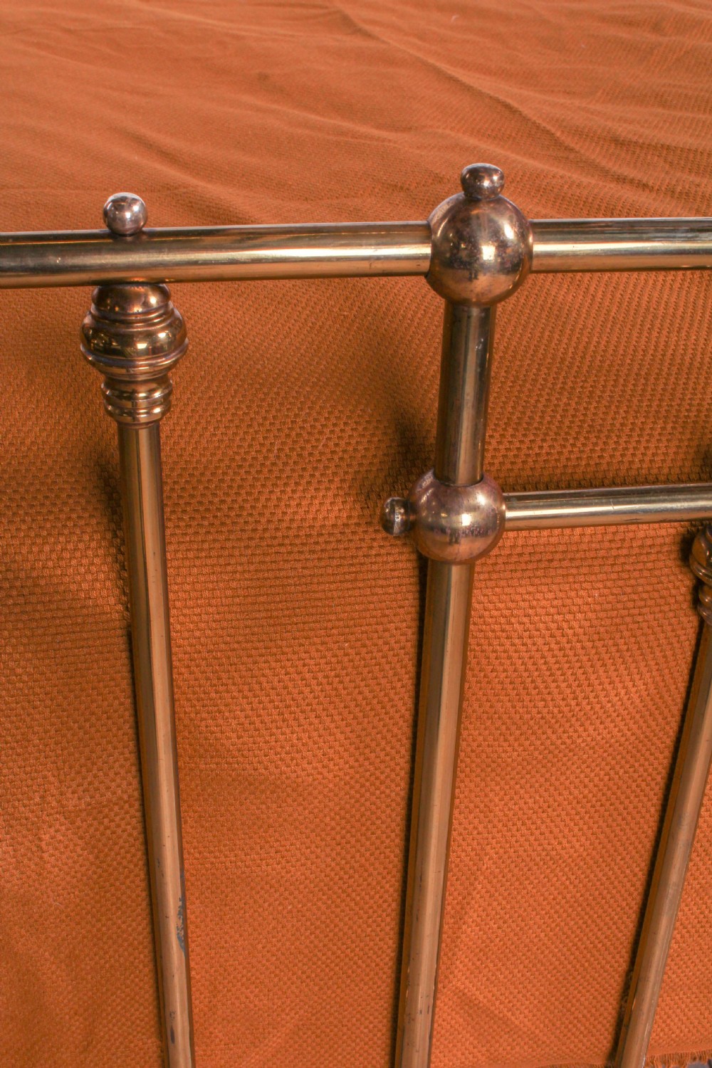 Spectacular Victorian all brass half tester king size bed View X
