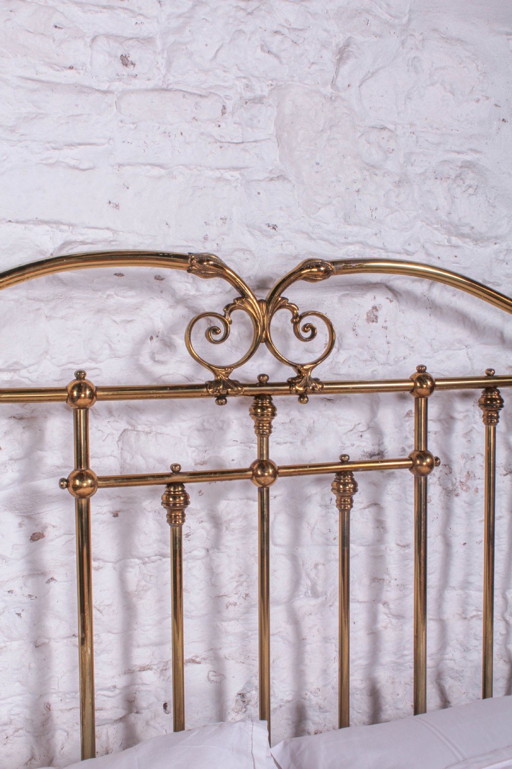 Spectacular Victorian all brass half tester king size bed View XIV