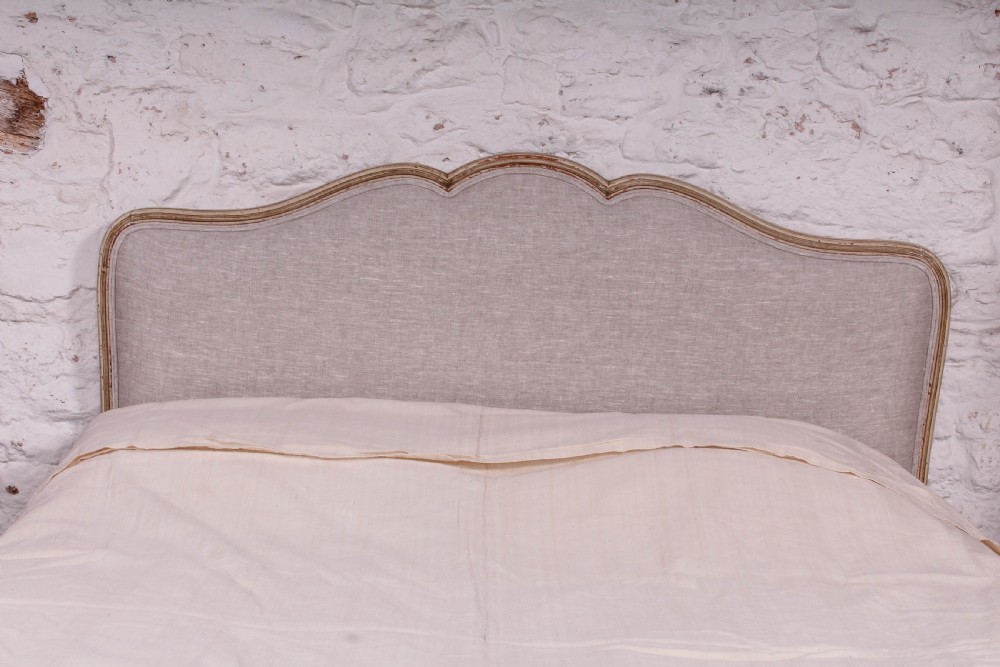 Refined and Elegant Newly Upholstered Louis XV Style King Size Bed View III