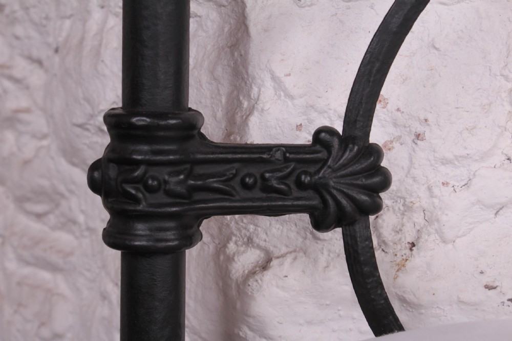 Lovely hand finished pair of iron single no end beds (can be joined) View III