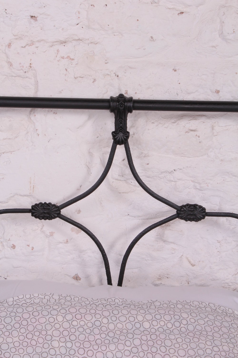 Lovely hand finished pair of iron single no end beds (can be joined) View IV