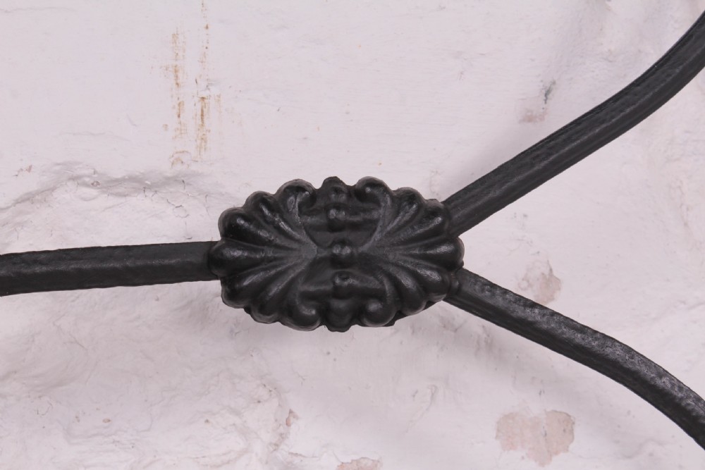 Lovely hand finished pair of iron single no end beds (can be joined) View V