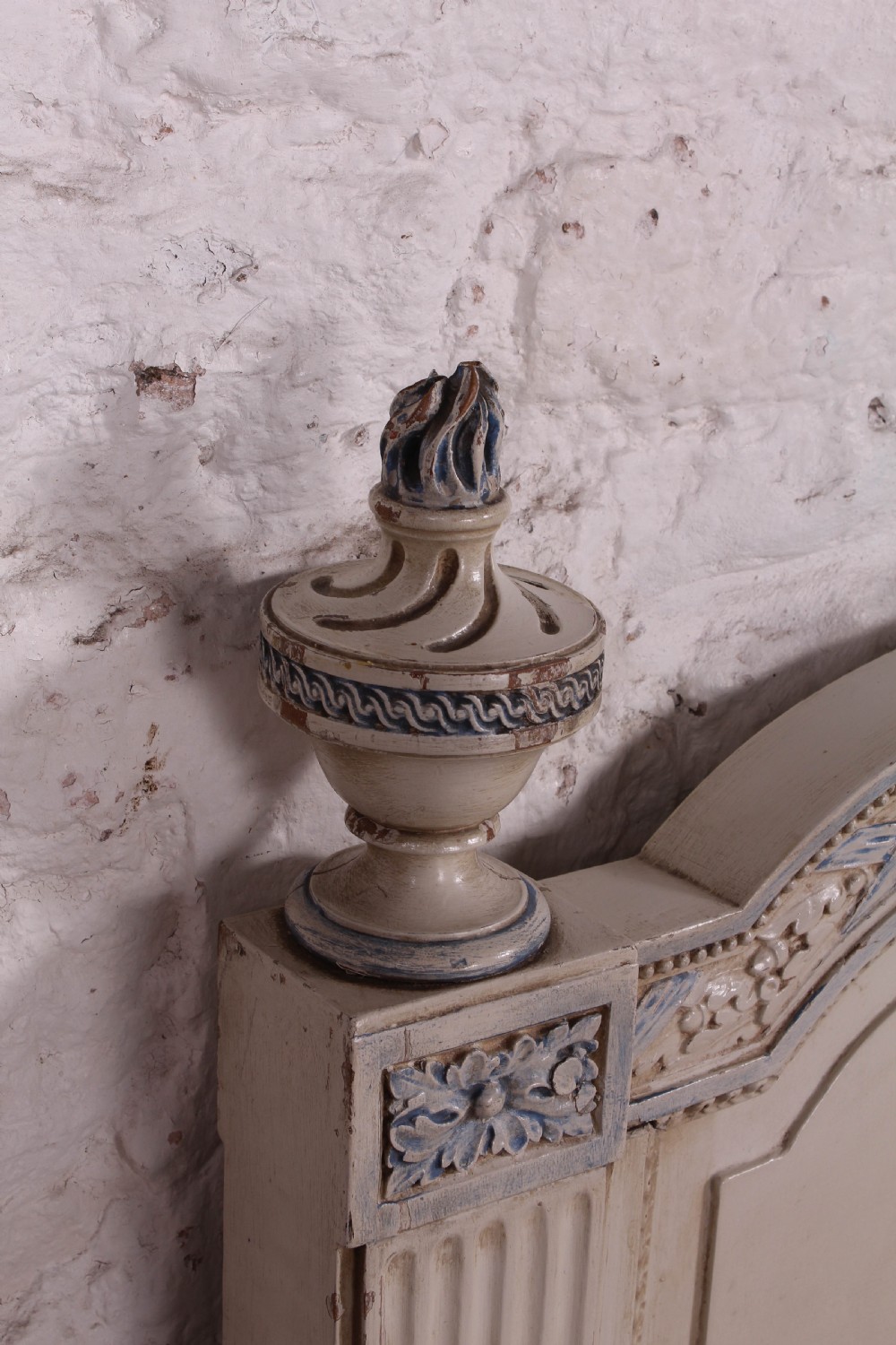 Absolutely lovely carved and painted French king size bed View VIII