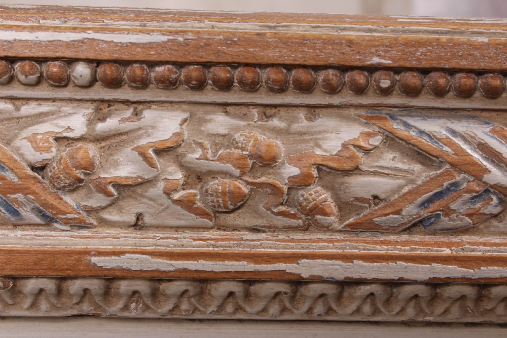 Absolutely lovely carved and painted French king size bed View X