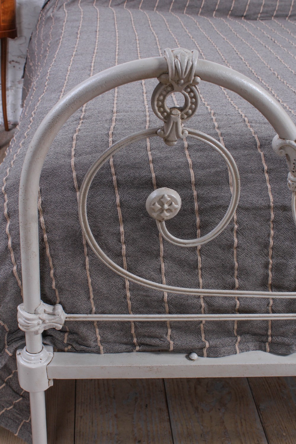 Beautiful early Victorian all iron double bed View III