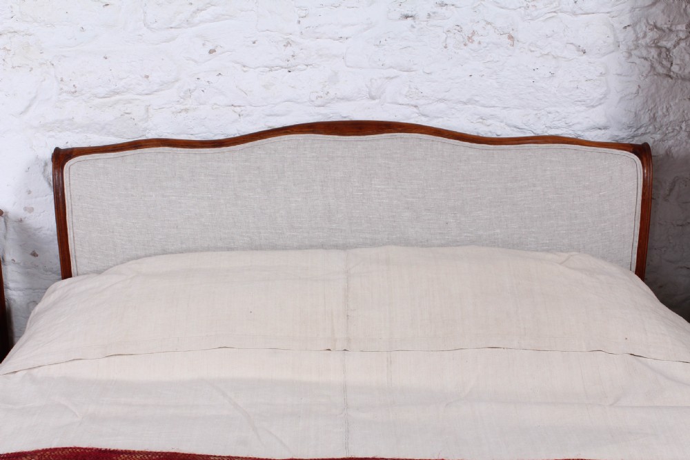 Newly upholstered French Lit Bateau style king size bed  View VI