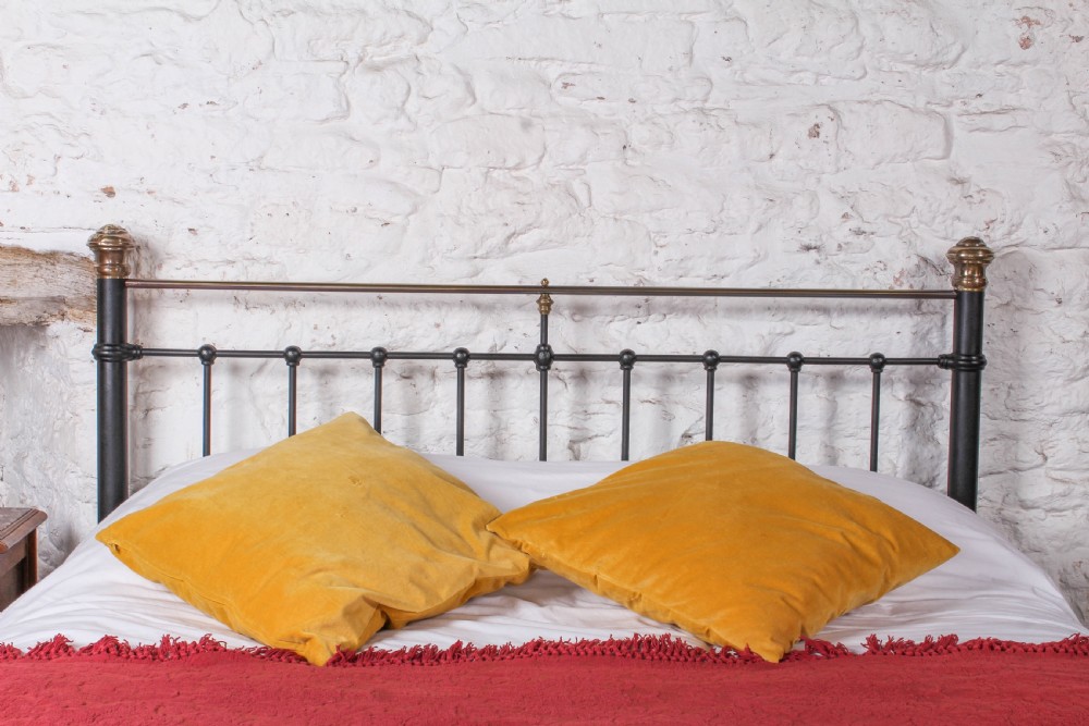 Classic brass and iron  Edwardian king size  bed View V