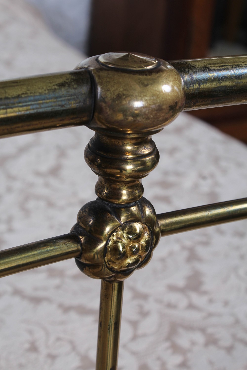 Coveted very rare Victorian all brass double bed  View IV