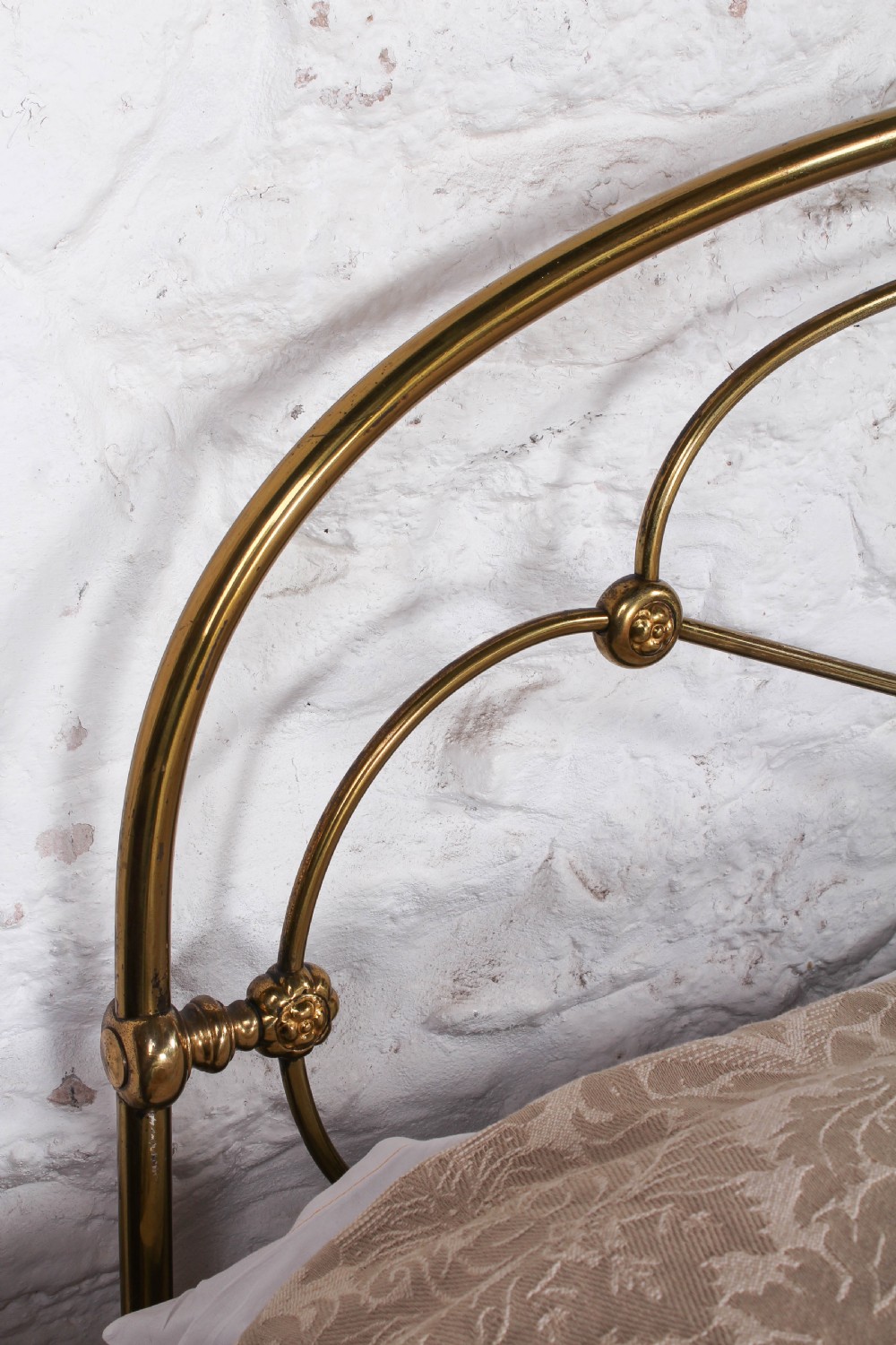 Coveted very rare Victorian all brass double bed  View IX