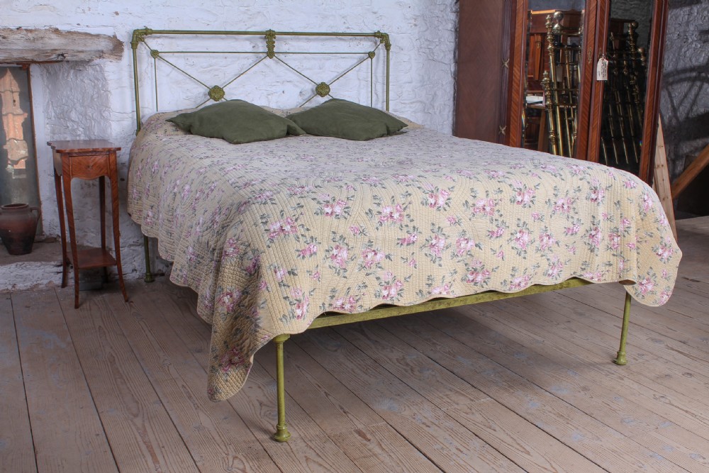 Attractive all iron Spanish no end king size bed