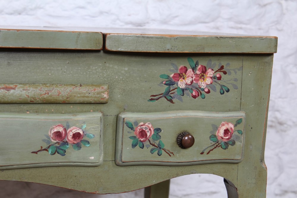 Beautiful hand painted folding dressing table View VI