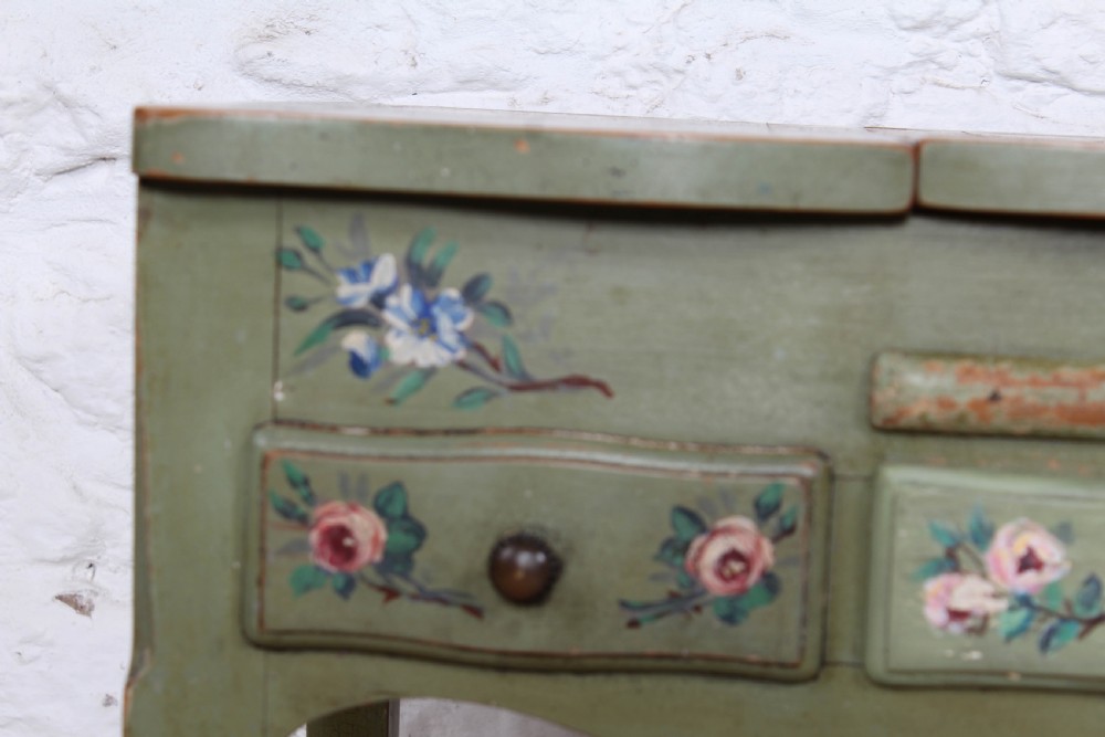 Beautiful hand painted folding dressing table View VII