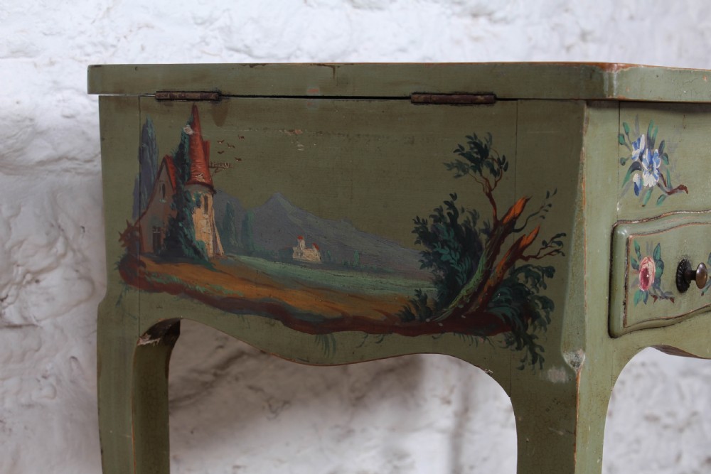Beautiful hand painted folding dressing table View VIII