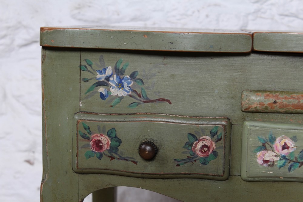 Beautiful hand painted folding dressing table View IX