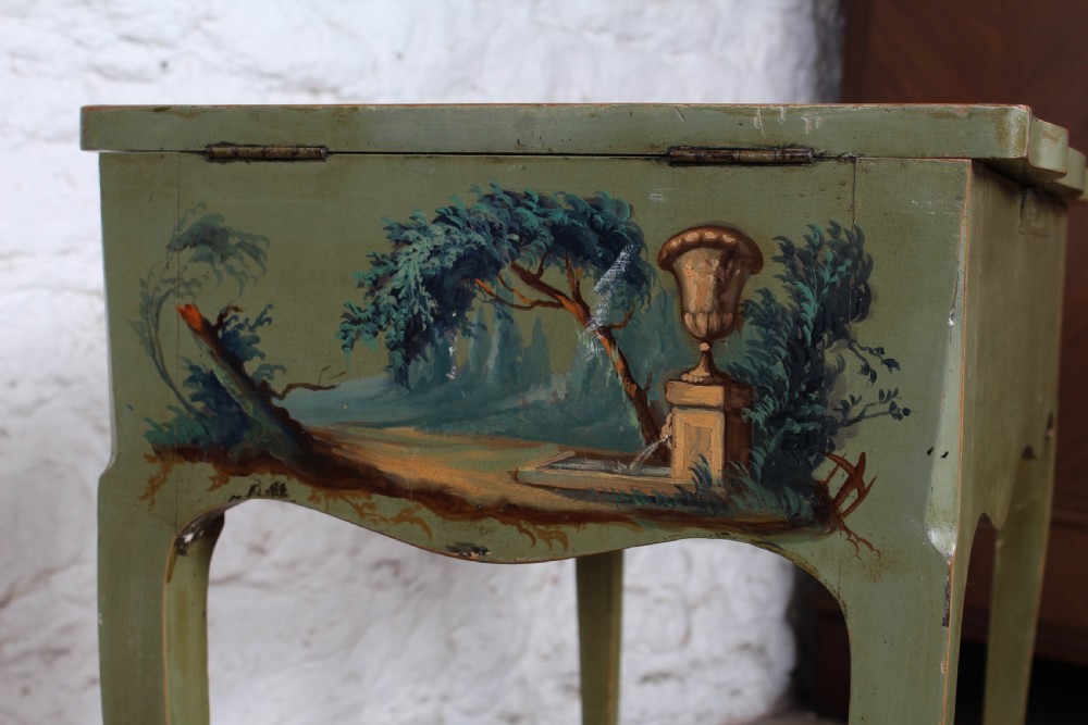 Beautiful hand painted folding dressing table View X