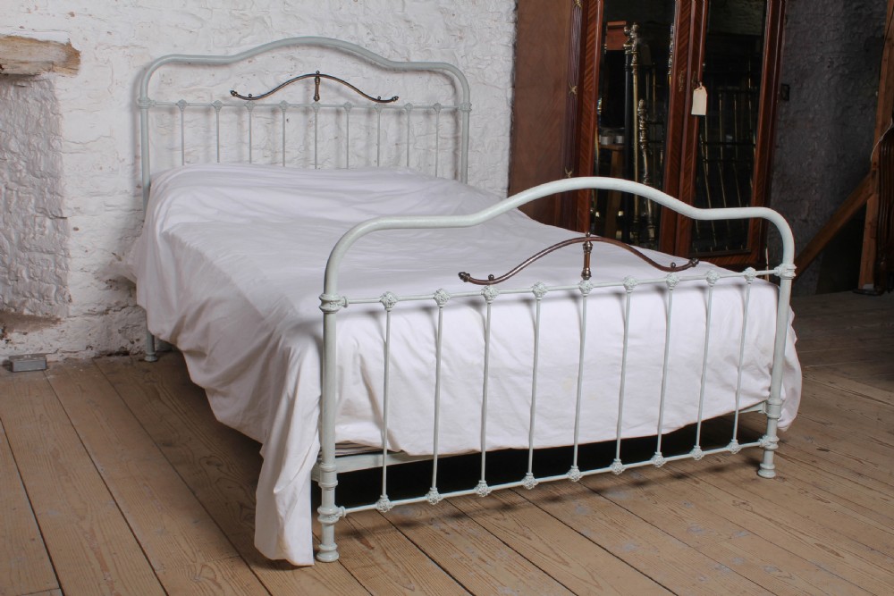 Pretty Iron and Brass French king size bed View II