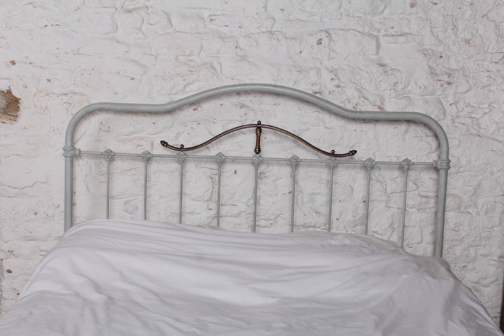 Pretty Iron and Brass French king size bed View IV