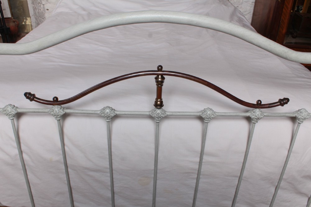 Pretty Iron and Brass French king size bed View V