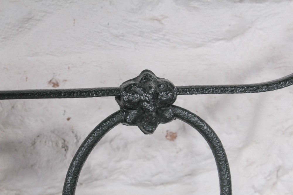 Lovely early iron no end double bed View IV