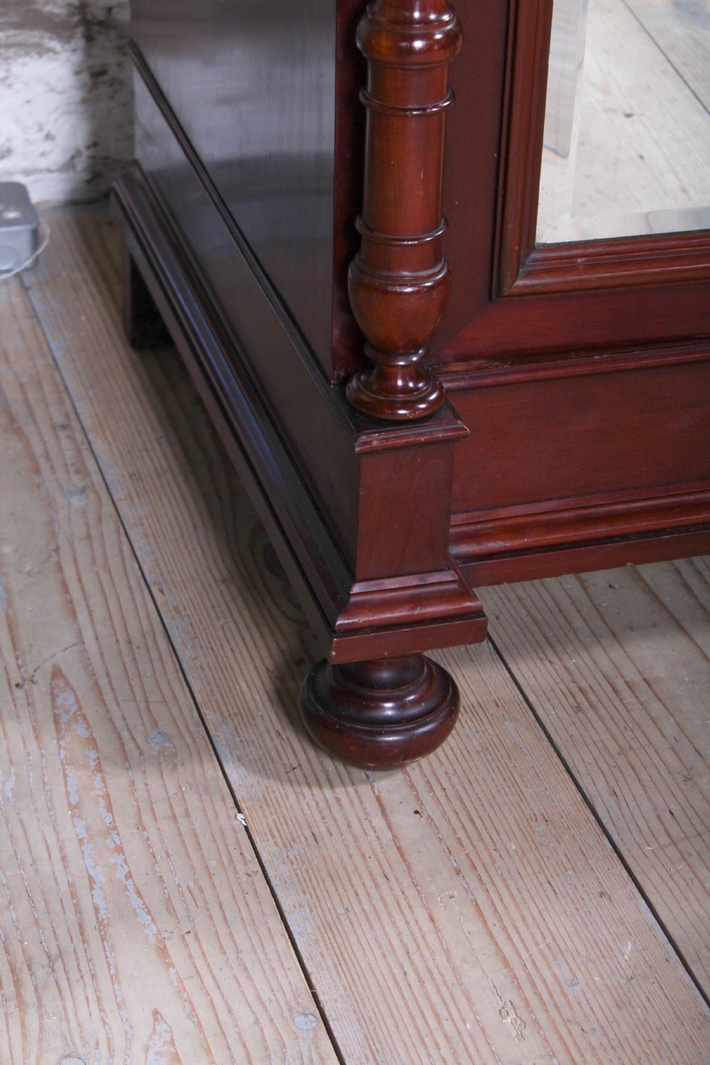 Exceptional quality French mahogany two door wardrobe View V