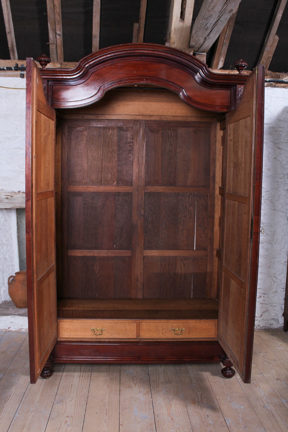 Exceptional quality French mahogany two door wardrobe View VI