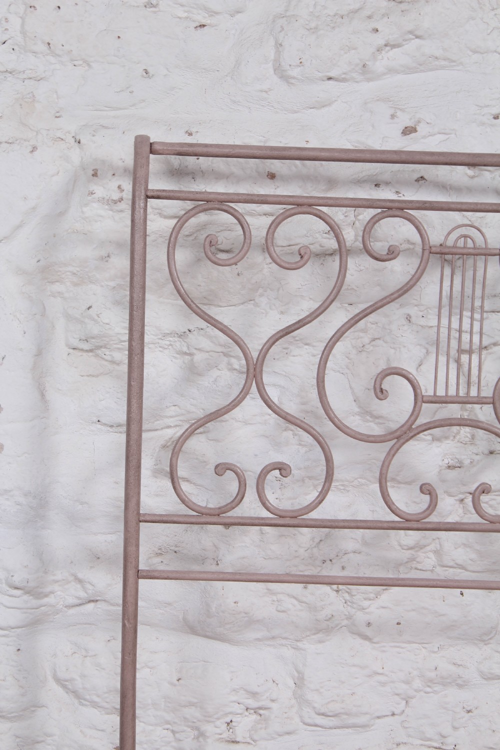 Very pretty forged iron small single bed View V