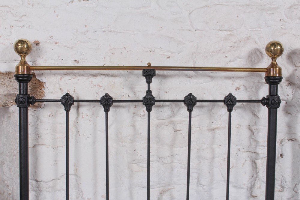 Handsome pair of classic Victorian single no end beds View III