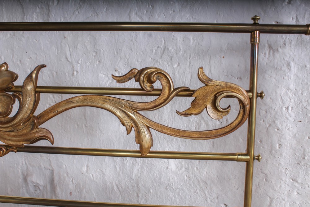 Incredible all brass 5'  king size four poster bed by Winfield and Co View XII