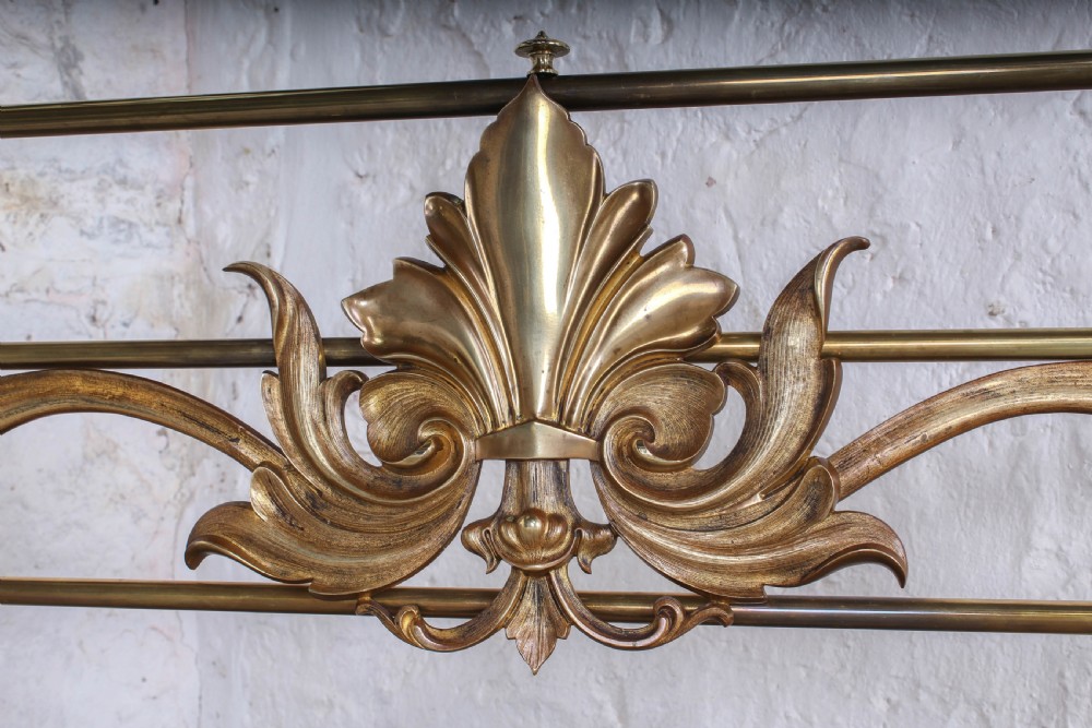 Incredible all brass 5'  king size four poster bed by Winfield and Co View XIII